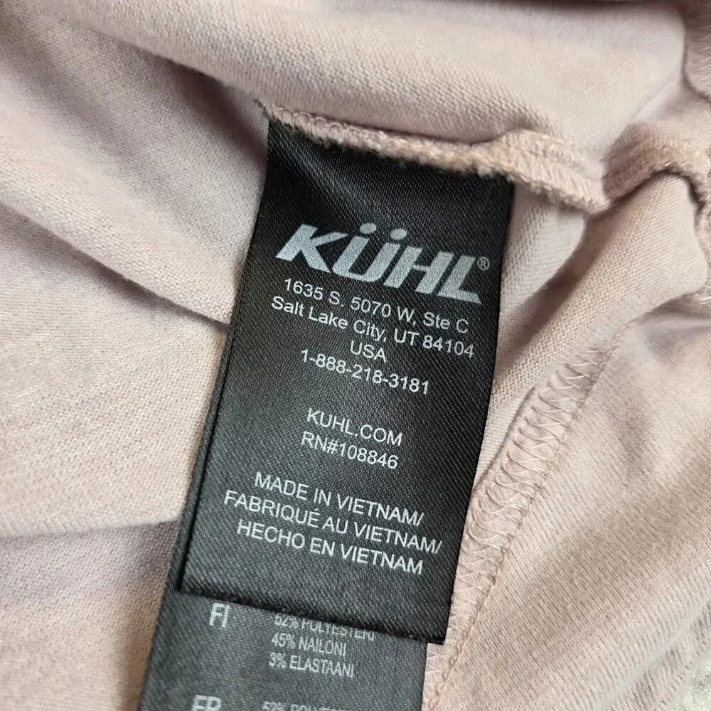 Kuhl Intent Women's Long Sleeve Open Back Top Size M Pink Workout - Picture 4 of 8